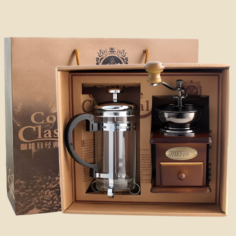 Coffee Pot Coffee Grinder Set Household Coffee Pot Mill Gift Set