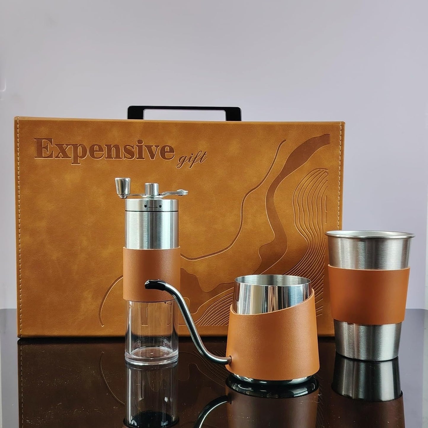 High End Handmade Coffee Pot Gift Box