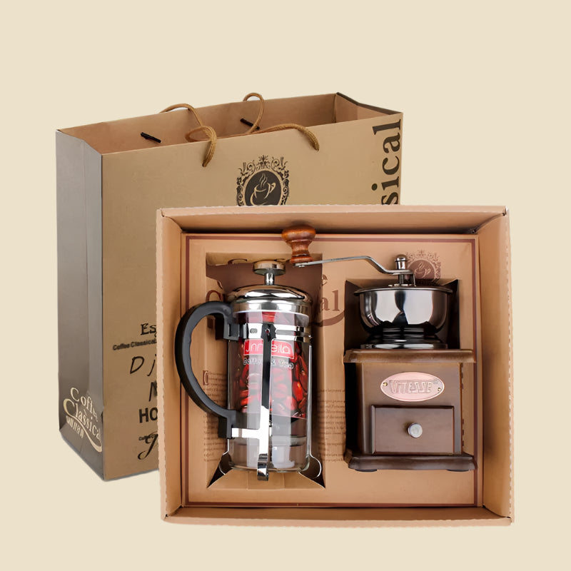 Coffee Pot Coffee Grinder Set Household Coffee Pot Mill Gift Set