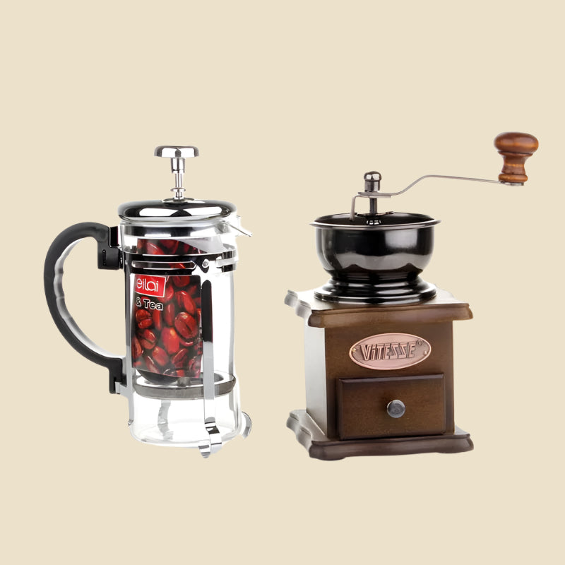 Coffee Pot Coffee Grinder Set Household Coffee Pot Mill Gift Set