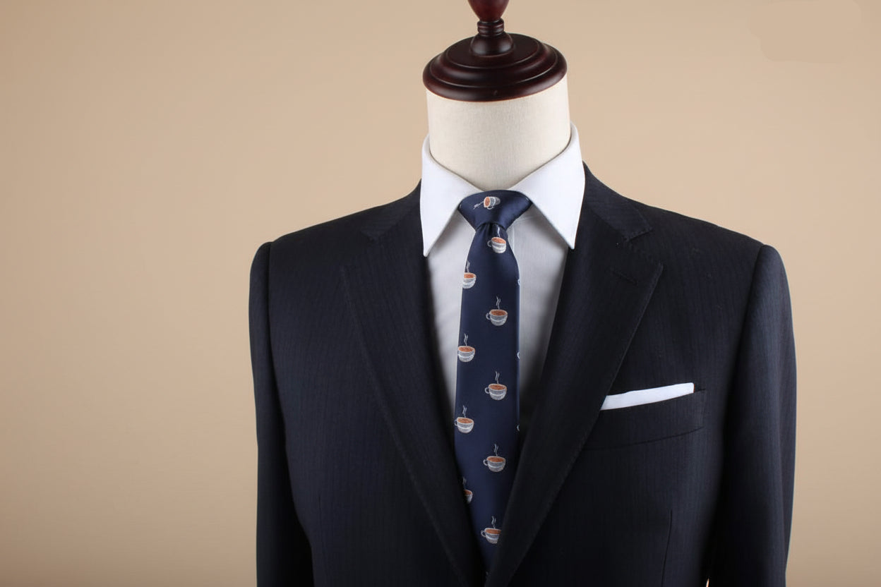 Food & Drink Ties | Speciality Ties for Men | Woven Skinny Neckties | Present for Work Colleague