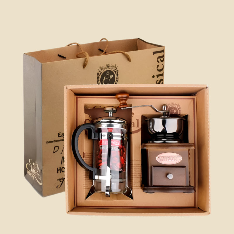 Coffee Pot Coffee Grinder Set Household Coffee Pot Mill Gift Set