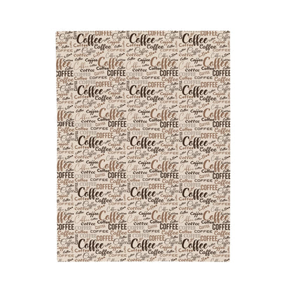 Coffee Shop Blanket Coffee Lover Blanket Cafe Throw Coffee Decor for Mom Coffeehouse Decor Coffee Bedding Coffee Lover Gift Brown Decor