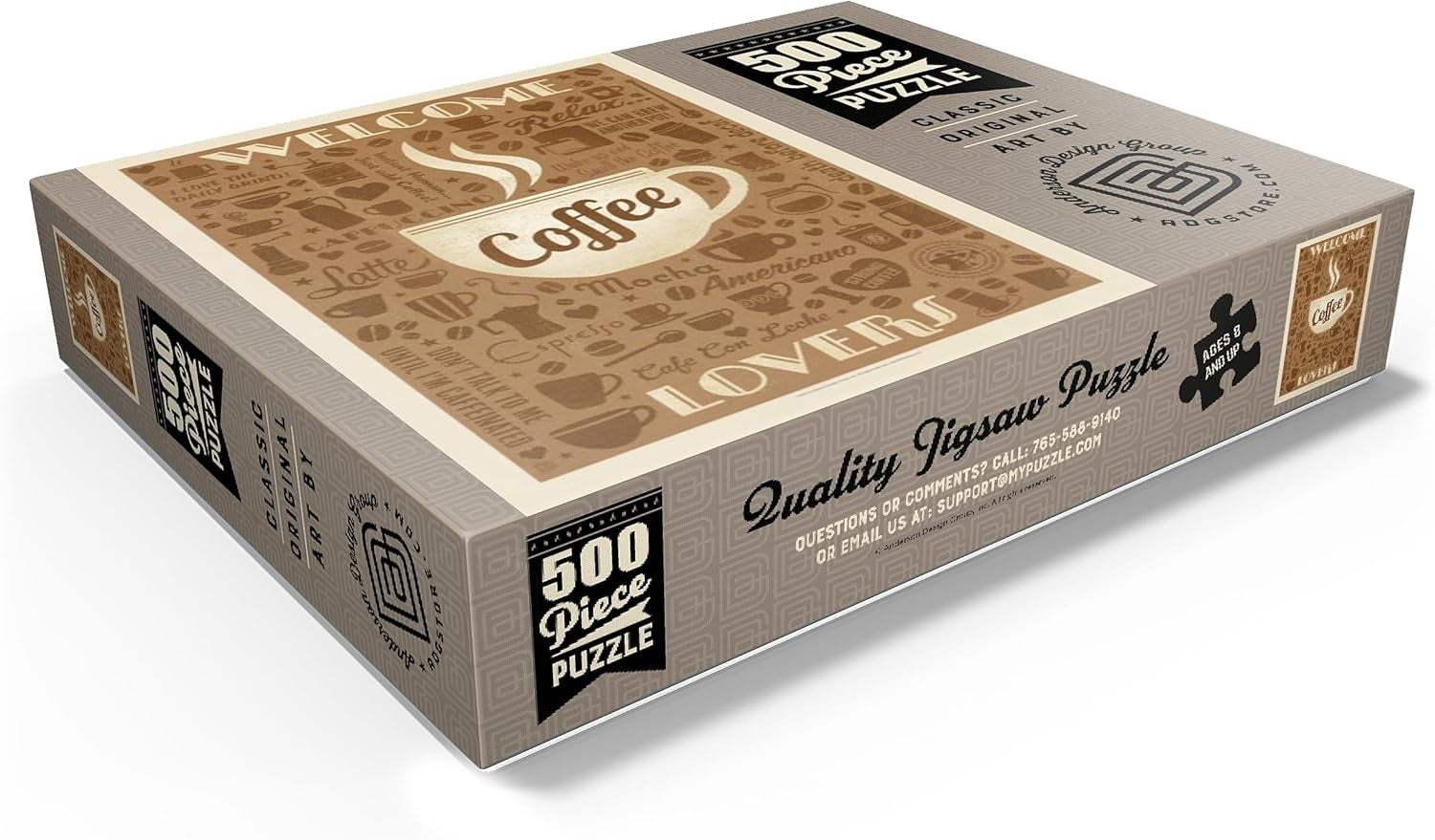 Mypuzzle Coffe, Vintage Poster - Premium 500 Piece Jigsaw Puzzle for Adults