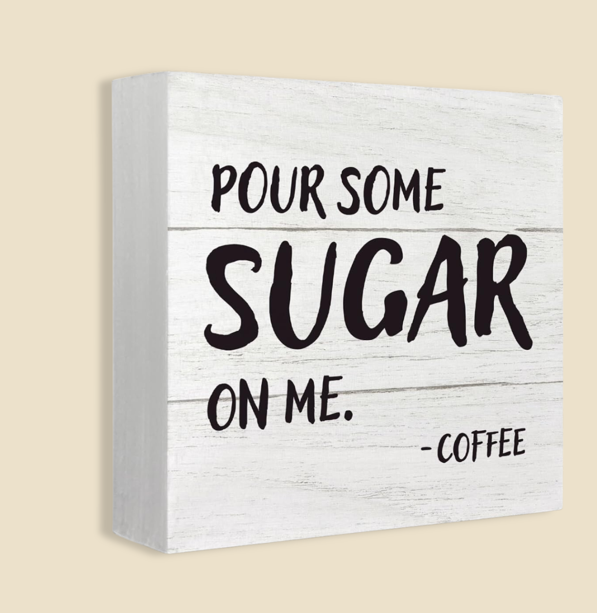 Coffee Bar Decor - Wood Signs & Fresh Brewed Coffee Box Sign