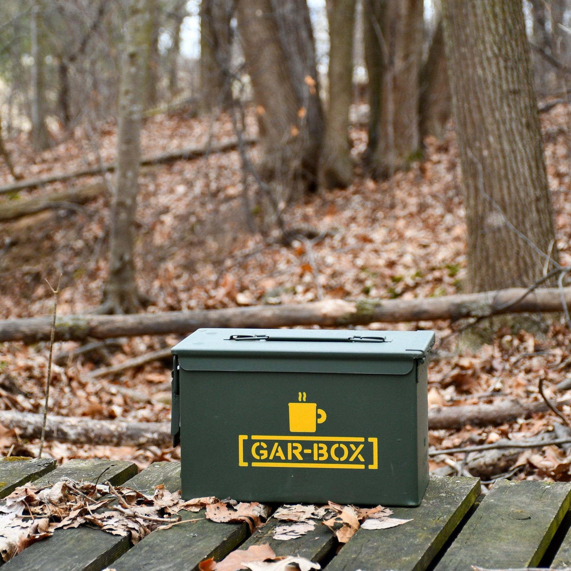 Gar-Box Military Ammo Can Portable Coffee Bar | Unique Gift | Handmade in Milwaukee