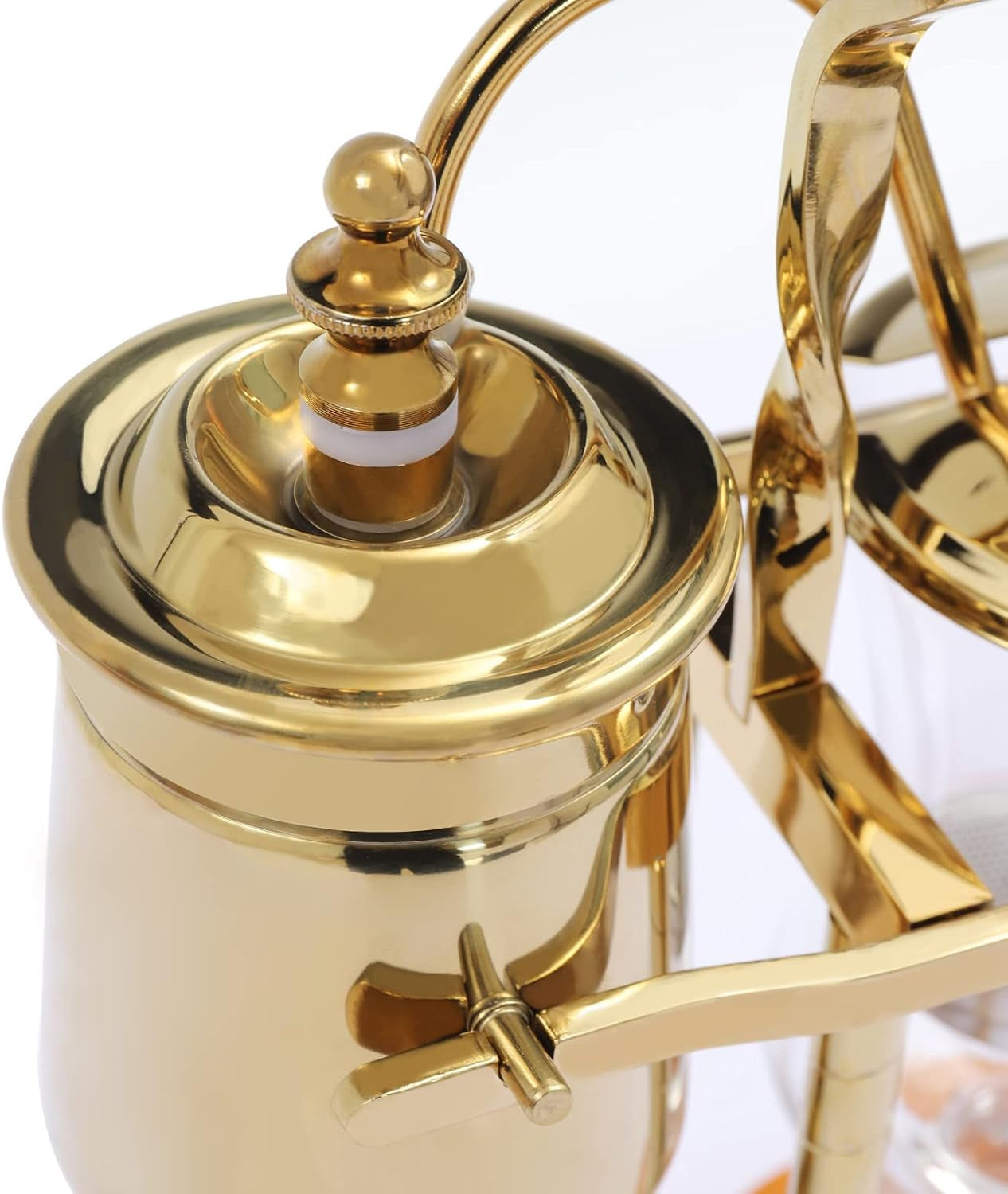 Vintage Siphon/Syphon Coffee Maker Belgian Belgium Coffee Brewer Tea Maker 400Ml/ 15Oz - Gold