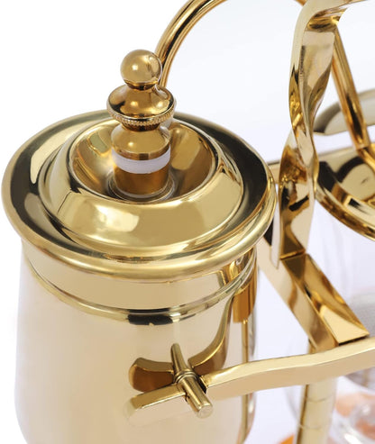 Vintage Siphon/Syphon Coffee Maker Belgian Belgium Coffee Brewer Tea Maker 400Ml/ 15Oz - Gold