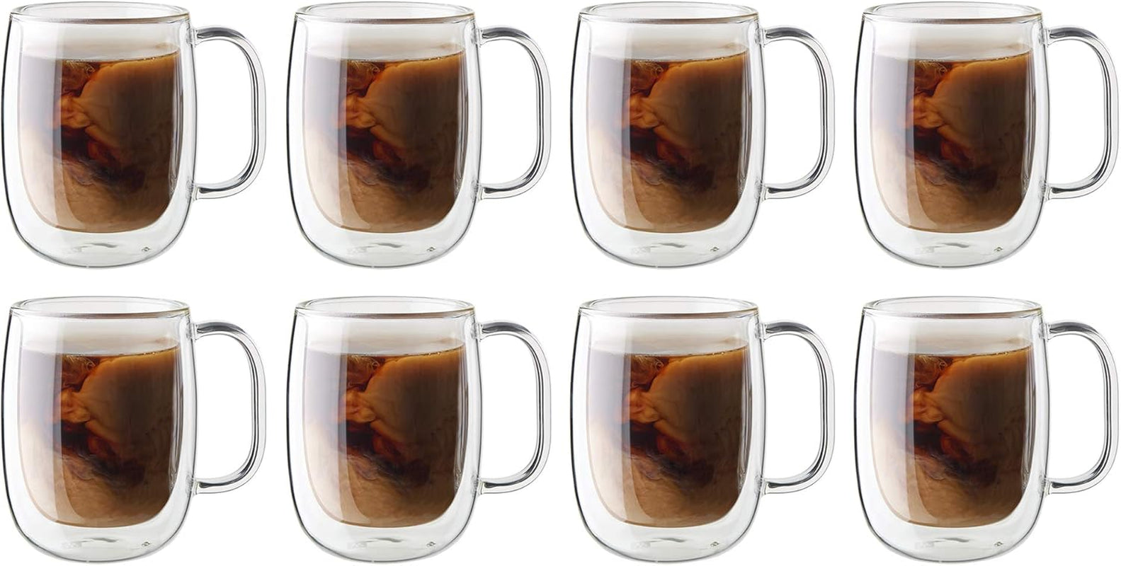 J.A. Henckels Coffee Mug 2 Piece, Clear