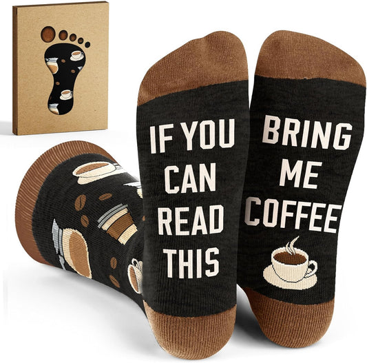  Unique Socks for Women, Ideal Gifts for Coffee Lovers, Stocking Stuffers for Women, Soft and Warm