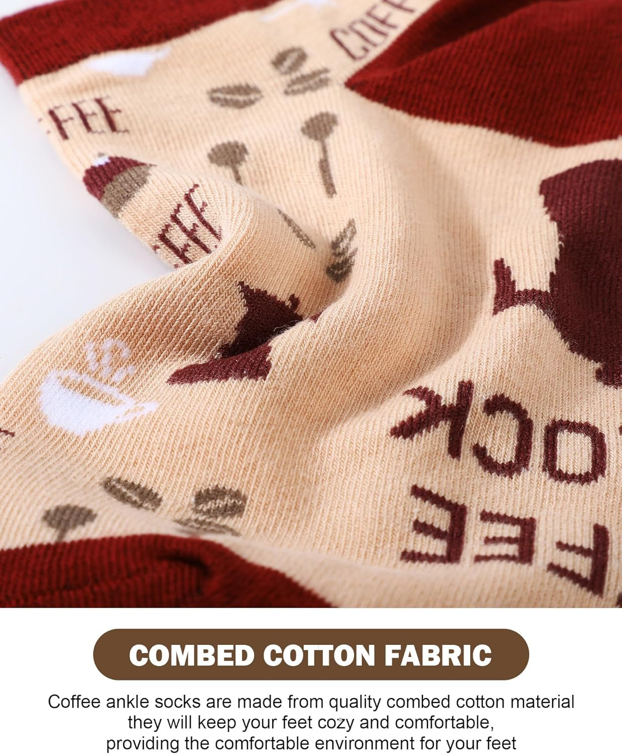 10 Pairs Coffee Socks for Women Coffee Ankle Socks Novelty Short Socks Coffee Lover Gifts for Women