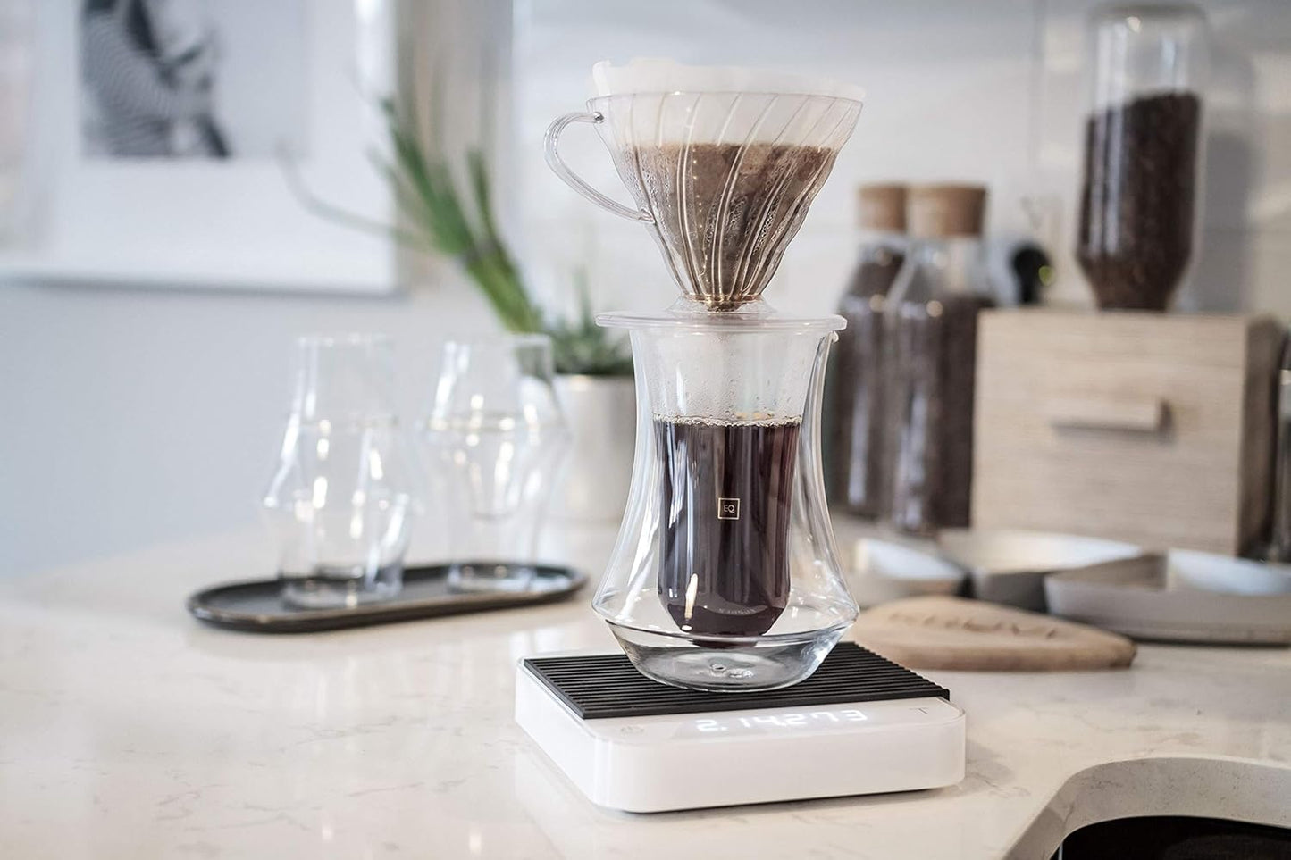 PIQUE Coffee Carafe, Hand Made, Double-Wall, Keeps Coffee Hot While Saying Cool to Touch, 10Oz (300Ml)