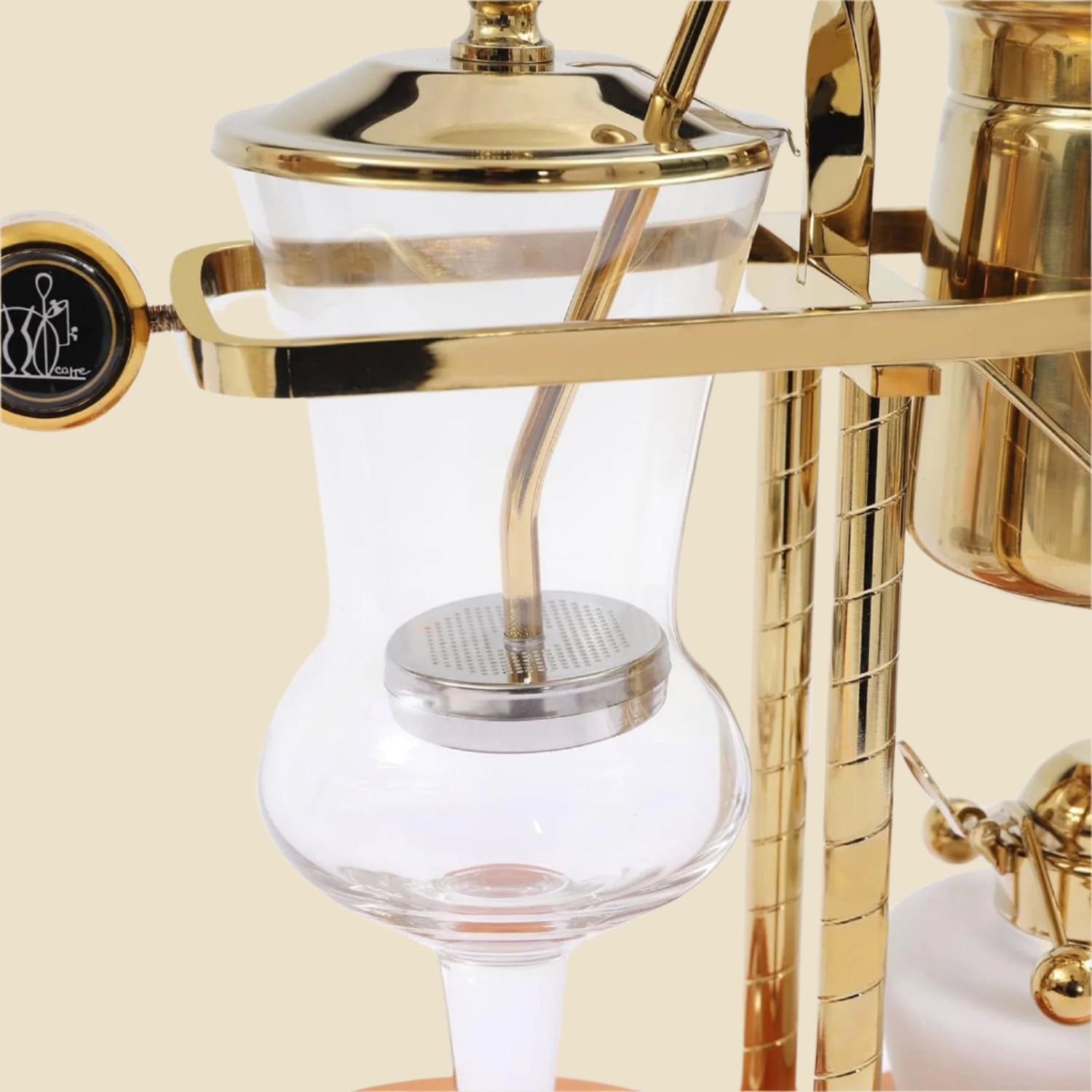Vintage Siphon/Syphon Coffee Maker Belgian Belgium Coffee Brewer Tea Maker 400Ml/ 15Oz - Gold