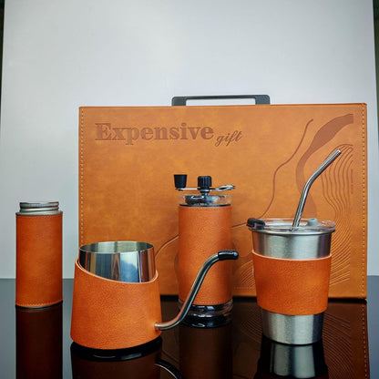 High End Handmade Coffee Pot Gift Box