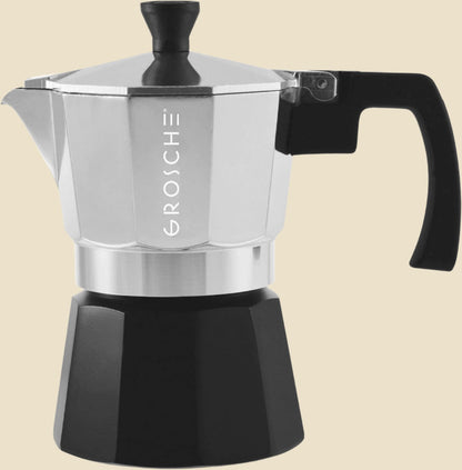 Milano Stovetop Espresso Maker Moka Pot 9 Espresso Cup, 15.2 Oz, Blue. Stove Top Coffee Maker Moka Italian Espresso Greca Coffee Maker Brewer Percolator