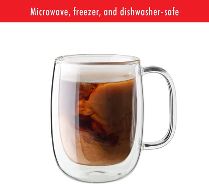 J.A. Henckels Coffee Mug 2 Piece, Clear