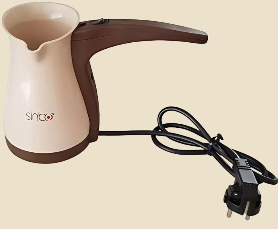 SCM 2928 Greek Turkish Coffee Maker Machine Electric Pot Briki Ibrik BROWN by