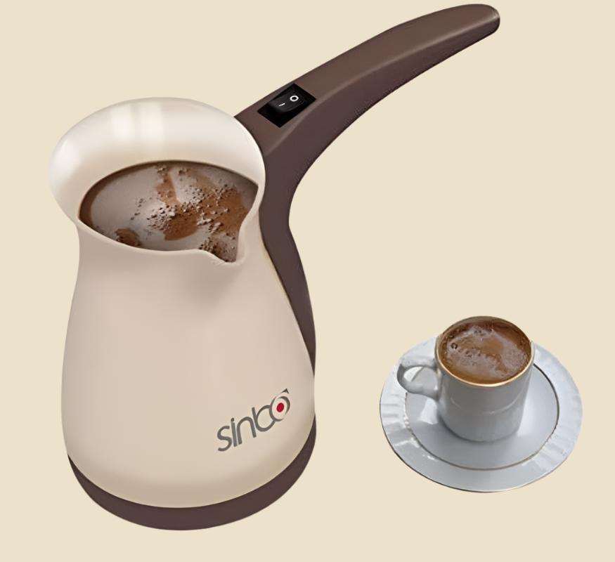 SCM 2928 Greek Turkish Coffee Maker Machine Electric Pot Briki Ibrik BROWN by