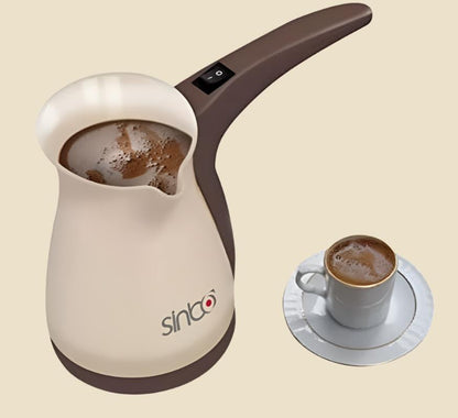 SCM 2928 Greek Turkish Coffee Maker Machine Electric Pot Briki Ibrik BROWN by
