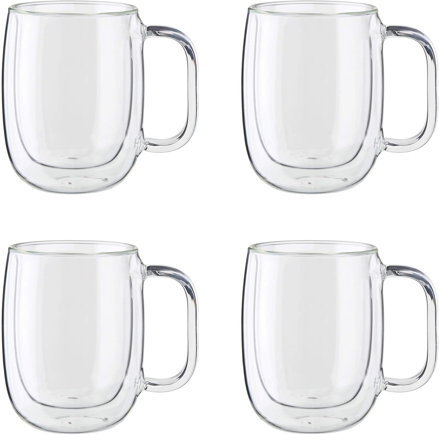 J.A. Henckels Coffee Mug 2 Piece, Clear