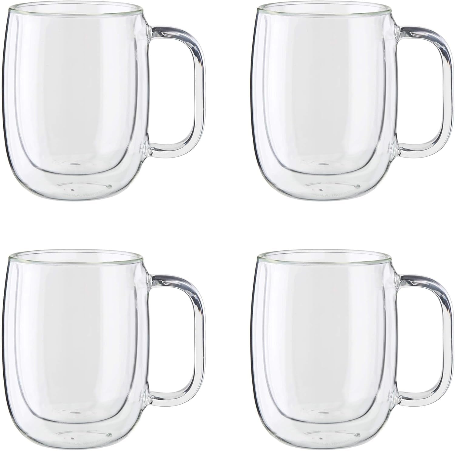J.A. Henckels Coffee Mug 2 Piece, Clear