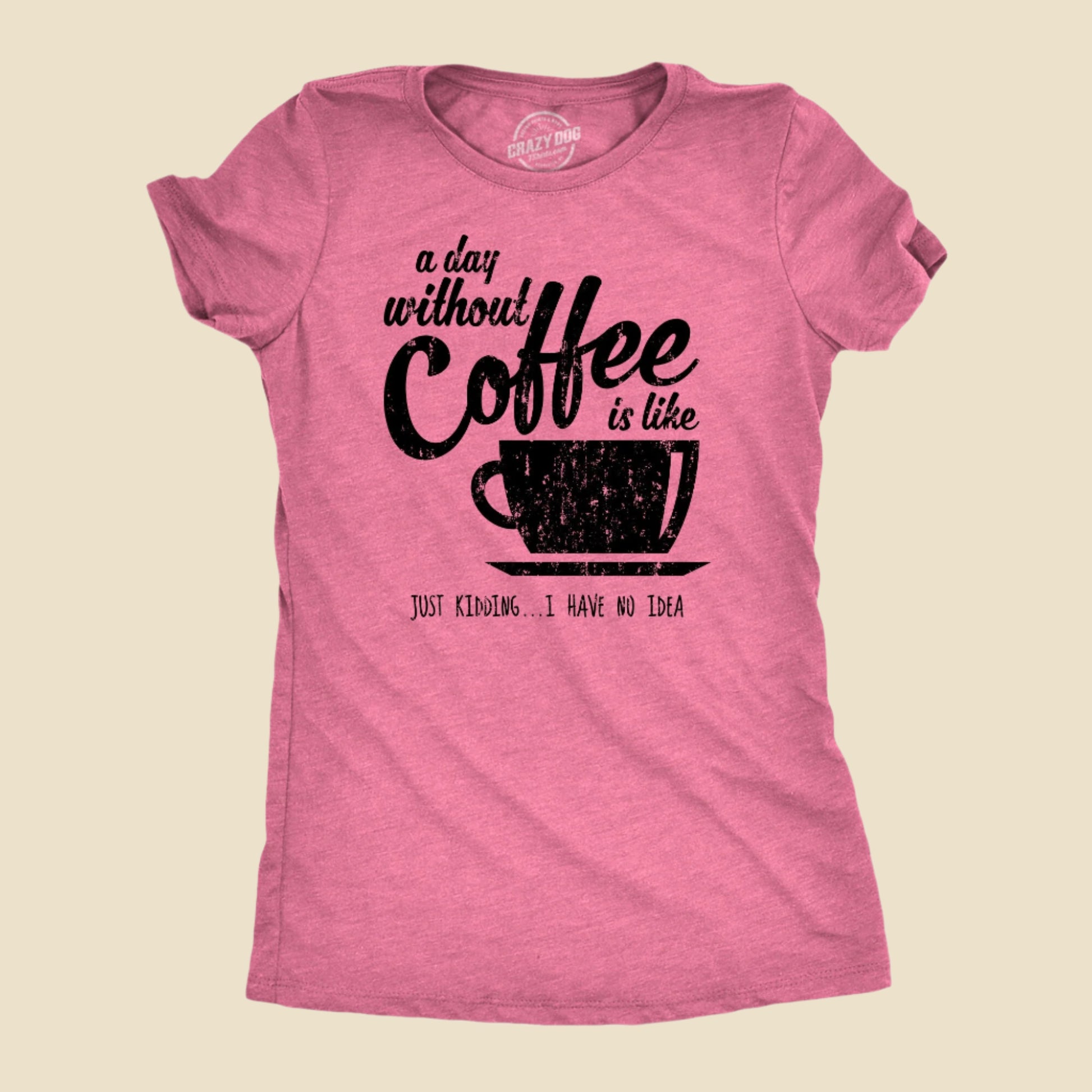 T Shirt Coffee, Caffeine T Shirt, Funny Coffee Shirt, Coffee Shirt, Womens Coffee Shirt, a Day without Coffee Is Like, Coffee Tees