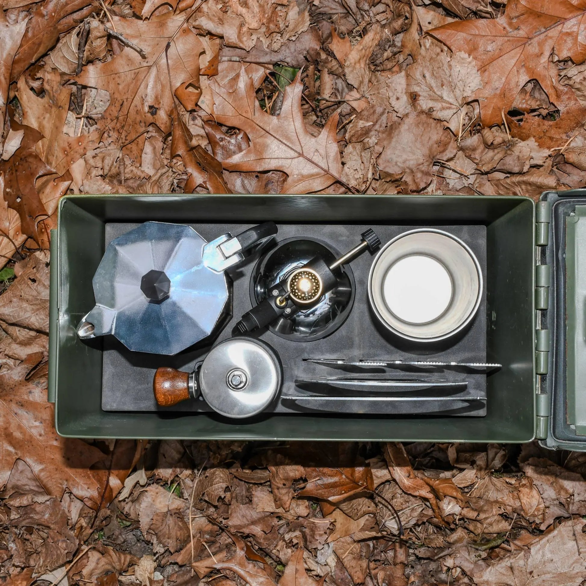 Gar-Box Military Ammo Can Portable Coffee Bar | Unique Gift | Handmade in Milwaukee