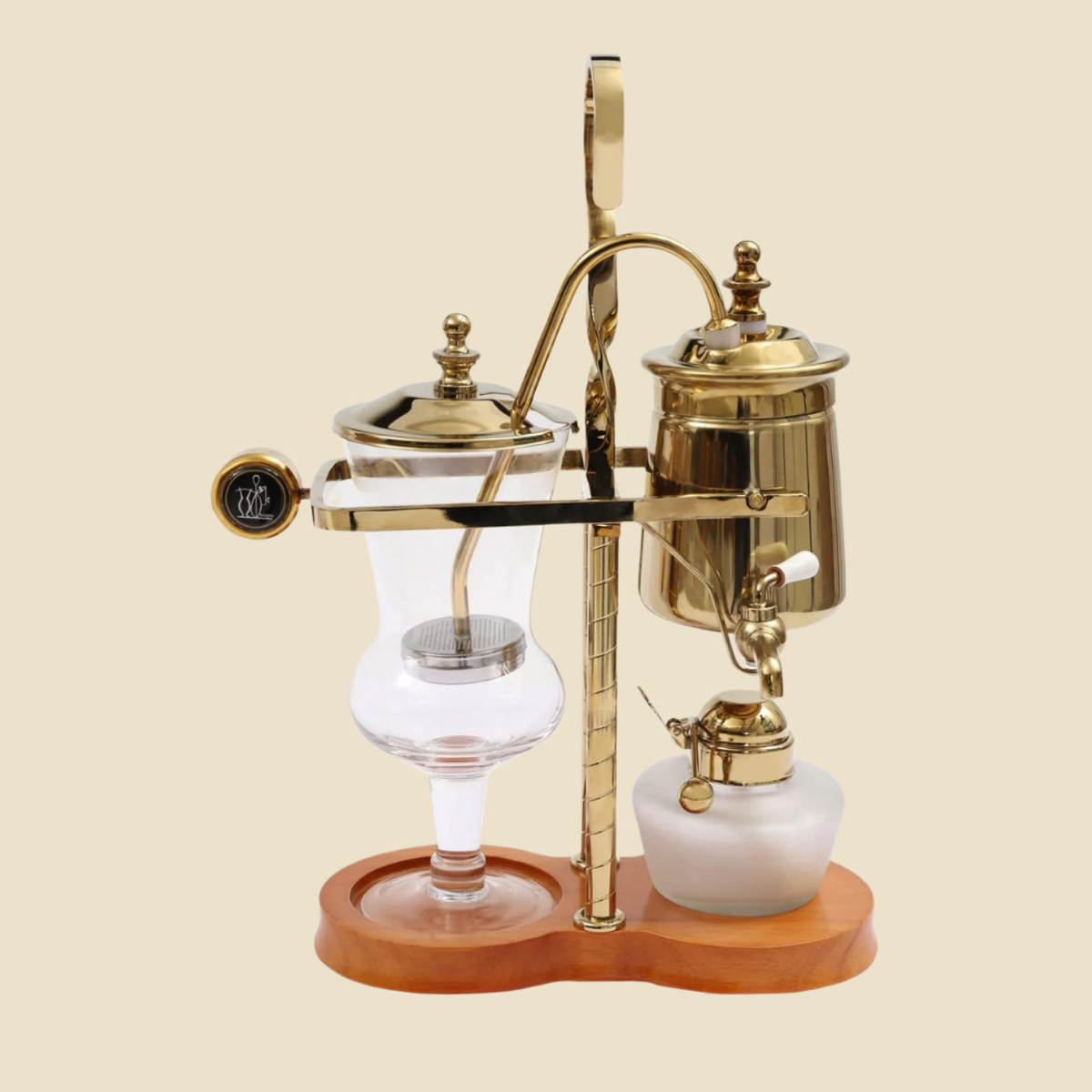 Vintage Siphon/Syphon Coffee Maker Belgian Belgium Coffee Brewer Tea Maker 400Ml/ 15Oz - Gold