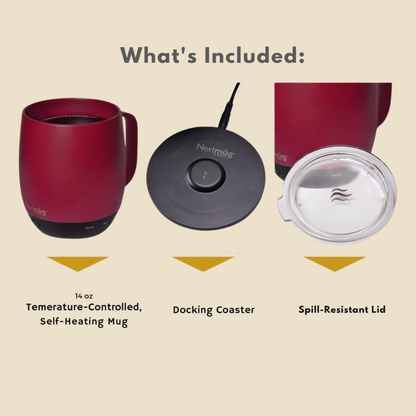 Nextmug - Temperature-Controlled, Self-Heating Coffee Mug