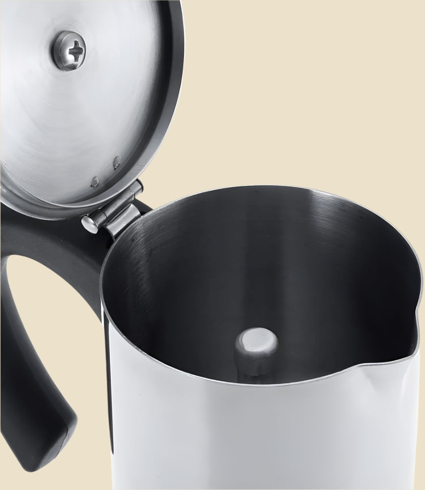 Electric Coffee Maker, Stainless Steel Espresso and Cappuccino Machine Stainless Steel Mocha Pot Coffee Maker (300Ml)