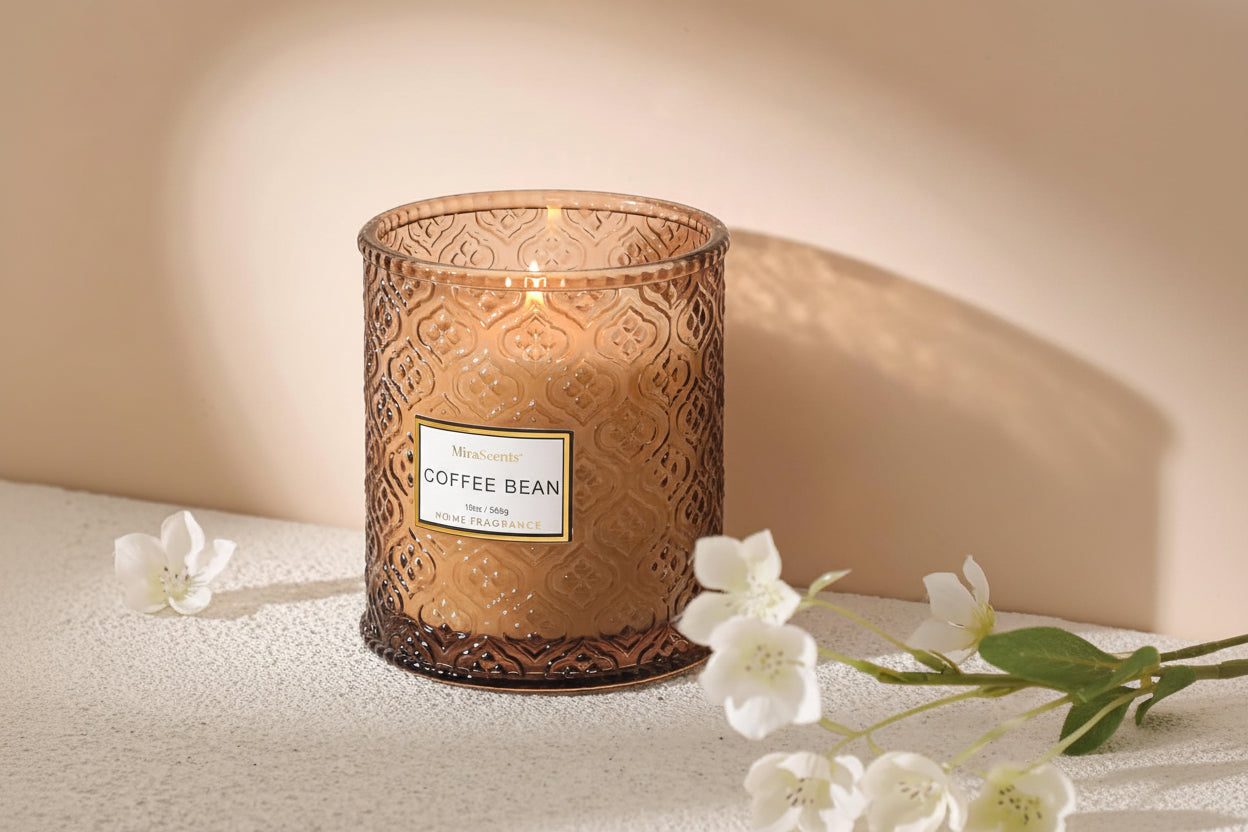 Coffee Scented Candles, Natural Soy Candle, 88 Hours Burning Time, 19Oz