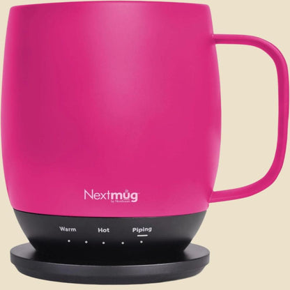 Nextmug - Temperature-Controlled, Self-Heating Coffee Mug (Burgundy - 14 Oz.)