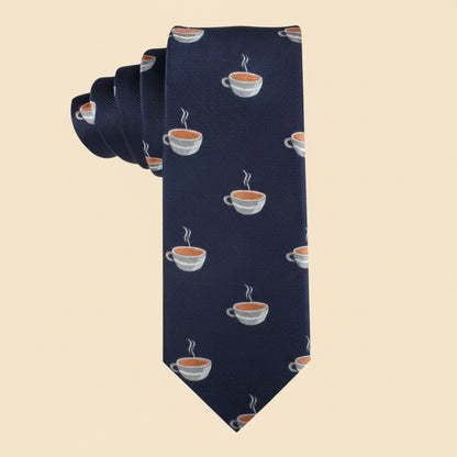 Food & Drink Ties | Speciality Ties for Men | Woven Skinny Neckties | Present for Work Colleague