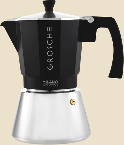 Milano Stovetop Espresso Maker Moka Pot 9 Espresso Cup, 15.2 Oz, Blue. Stove Top Coffee Maker Moka Italian Espresso Greca Coffee Maker Brewer Percolator