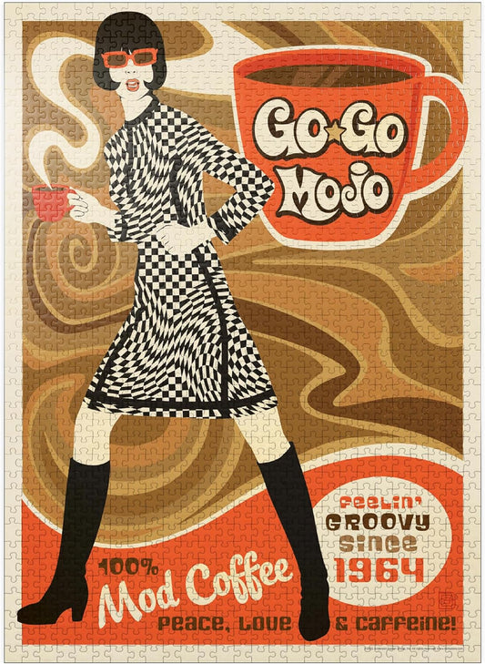 Mypuzzle Coffee, Vintage Poster - Premium 1000 Piece Jigsaw Puzzle for Adults