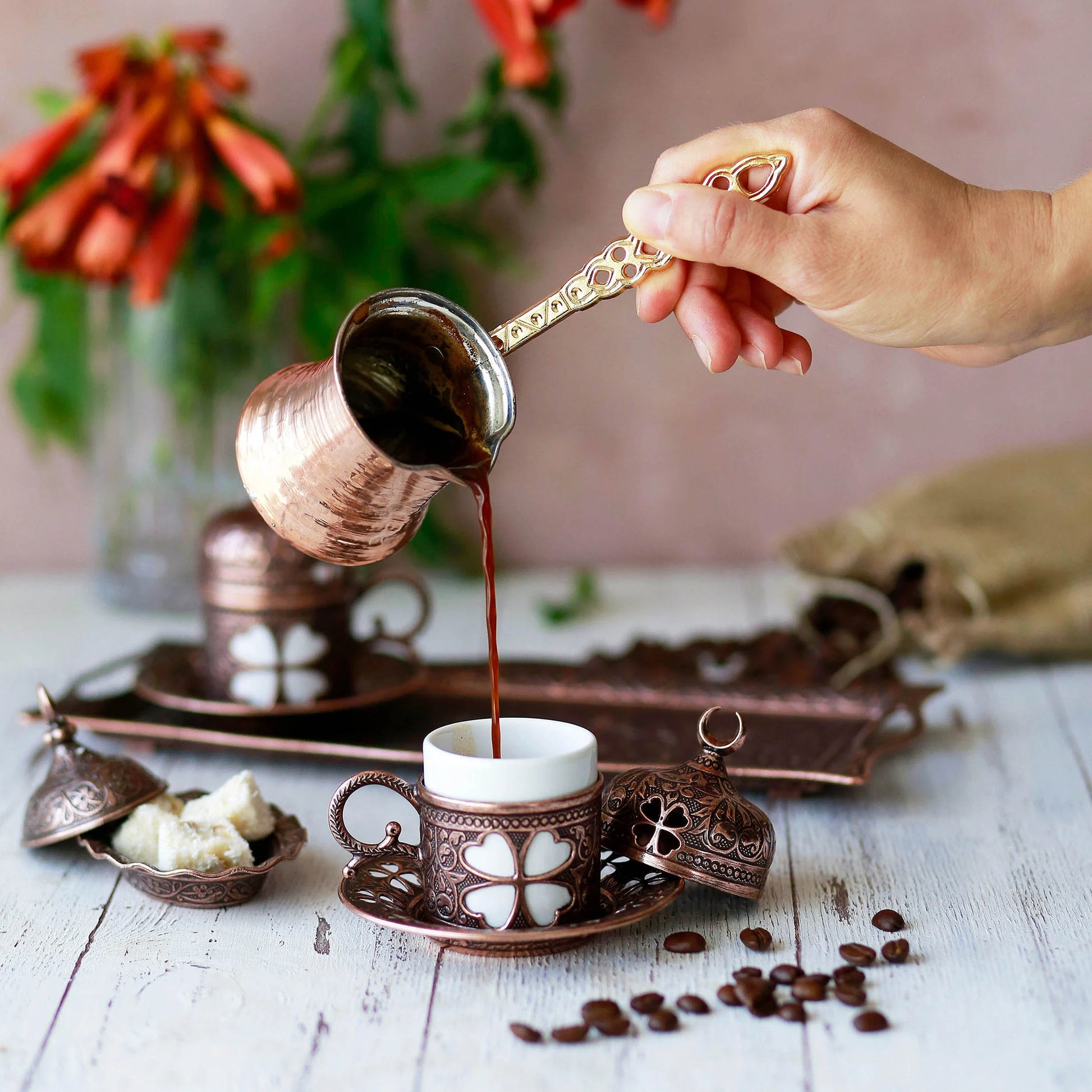 Turkish Coffee Set, Coffee Lover'S Gift Box, Coffee Gifts for Coffee Lovers in Your Life, Coffee Cup Pot Set, Christmas Gift Box.