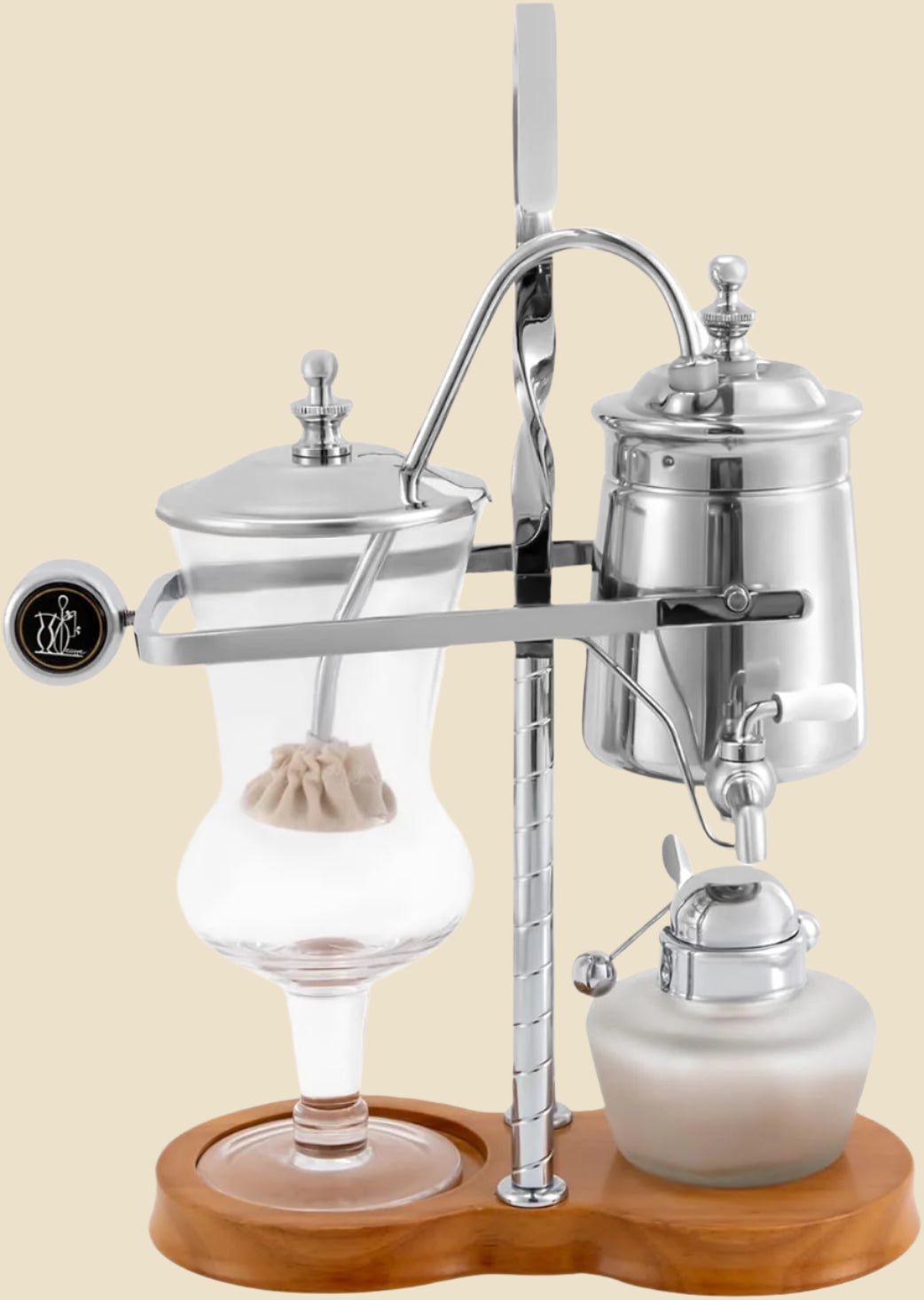 Vintage Siphon/Syphon Coffee Maker Belgian Belgium Coffee Brewer Tea Maker 400Ml/ 15Oz - Gold