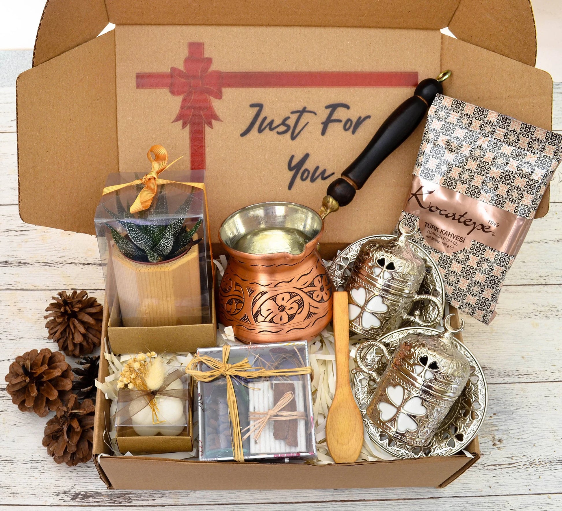 Turkish Coffee Set, Coffee Lover'S Gift Box, Coffee Gifts for Coffee Lovers in Your Life, Coffee Cup Pot Set, Christmas Gift Box.