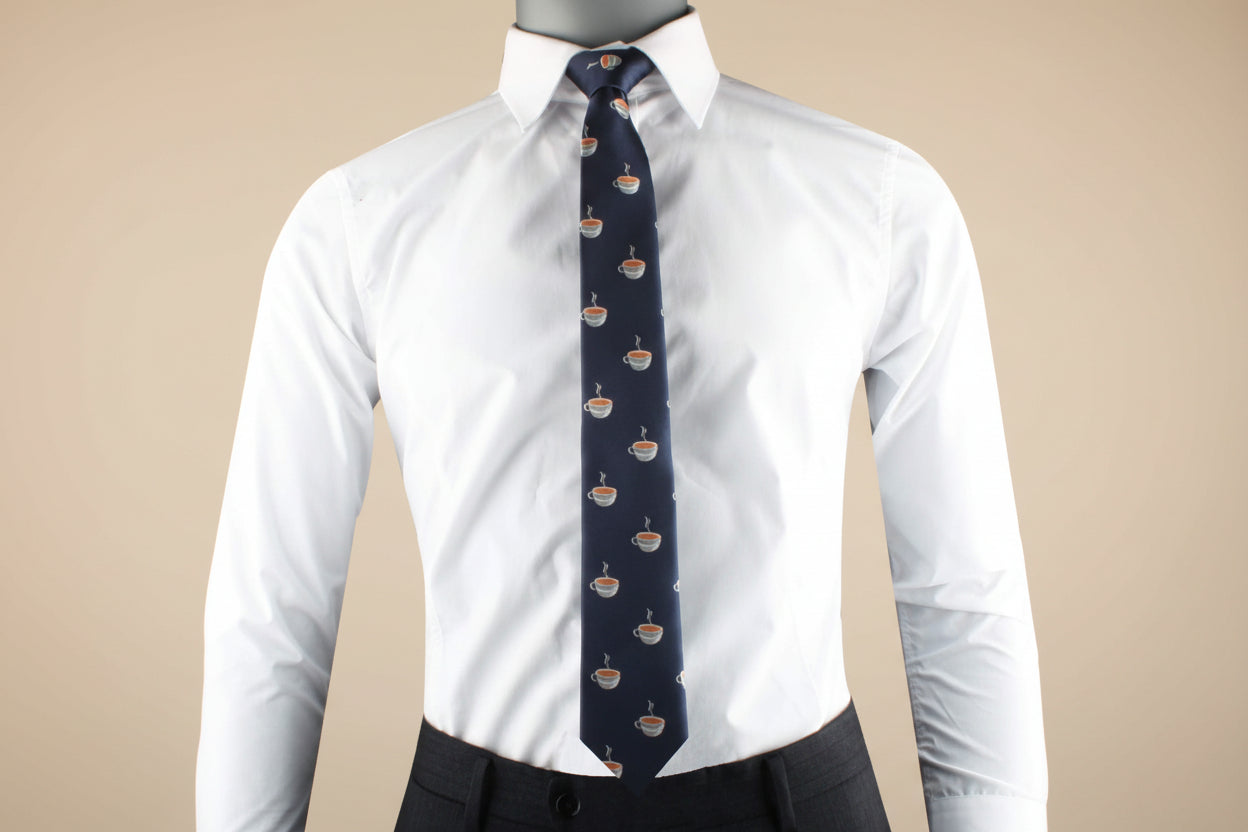 Food & Drink Ties | Speciality Ties for Men | Woven Skinny Neckties | Present for Work Colleague