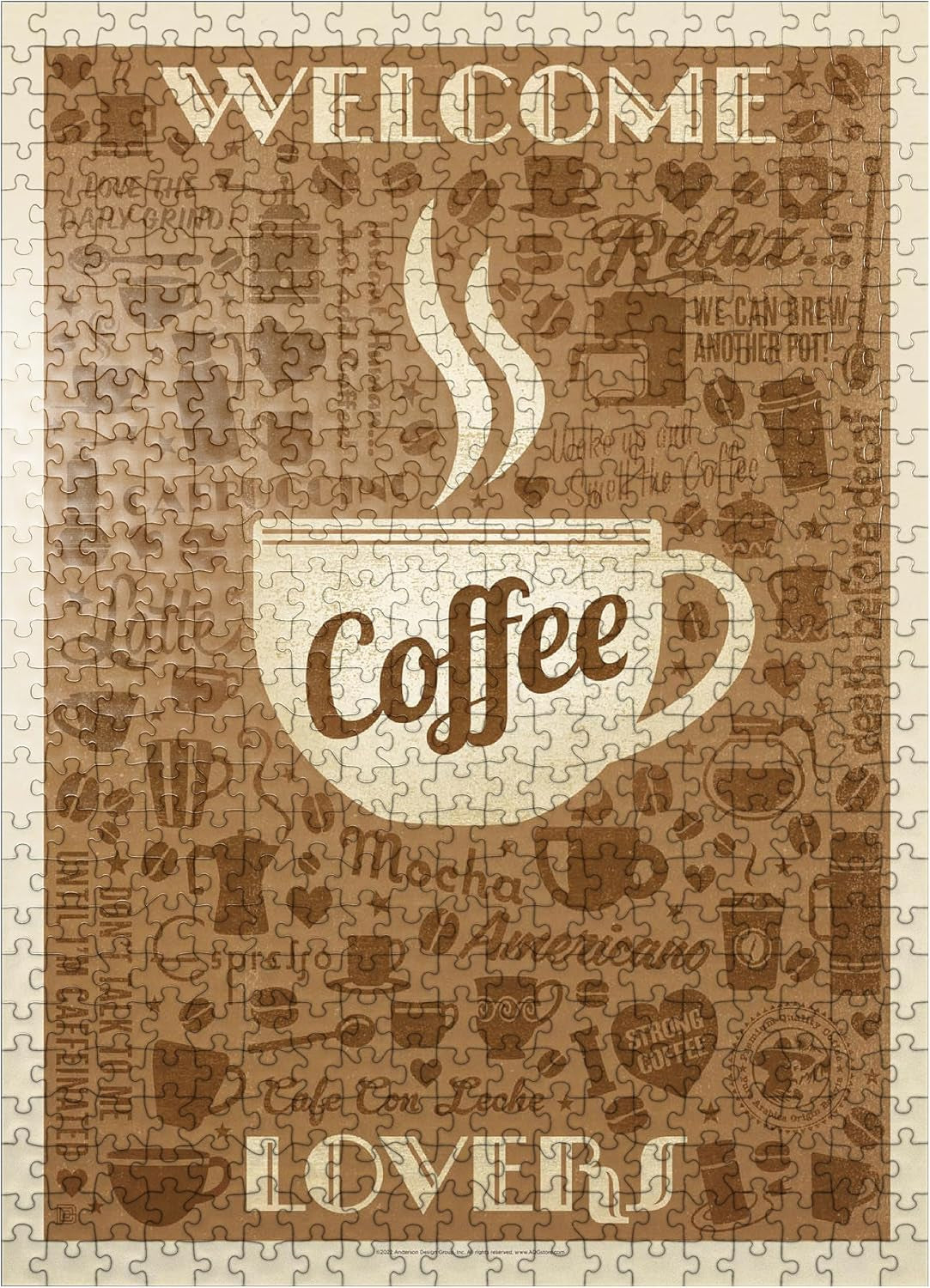 Mypuzzle Coffe, Vintage Poster - Premium 500 Piece Jigsaw Puzzle for Adults