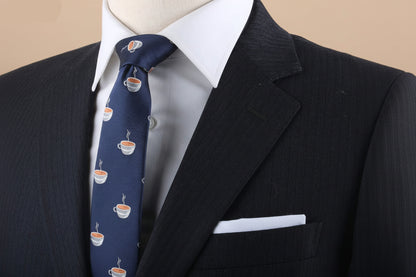 Food & Drink Ties | Speciality Ties for Men | Woven Skinny Neckties | Present for Work Colleague