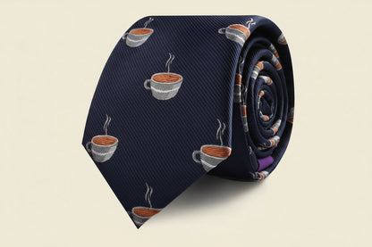 Food & Drink Ties | Speciality Ties for Men | Woven Skinny Neckties | Present for Work Colleague