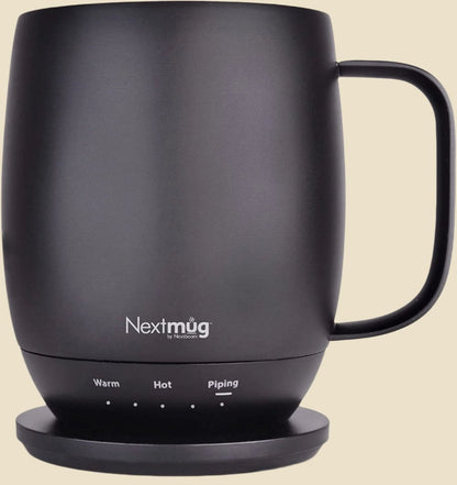 Nextmug - Temperature-Controlled, Self-Heating Coffee Mug (Burgundy - 14 Oz.)