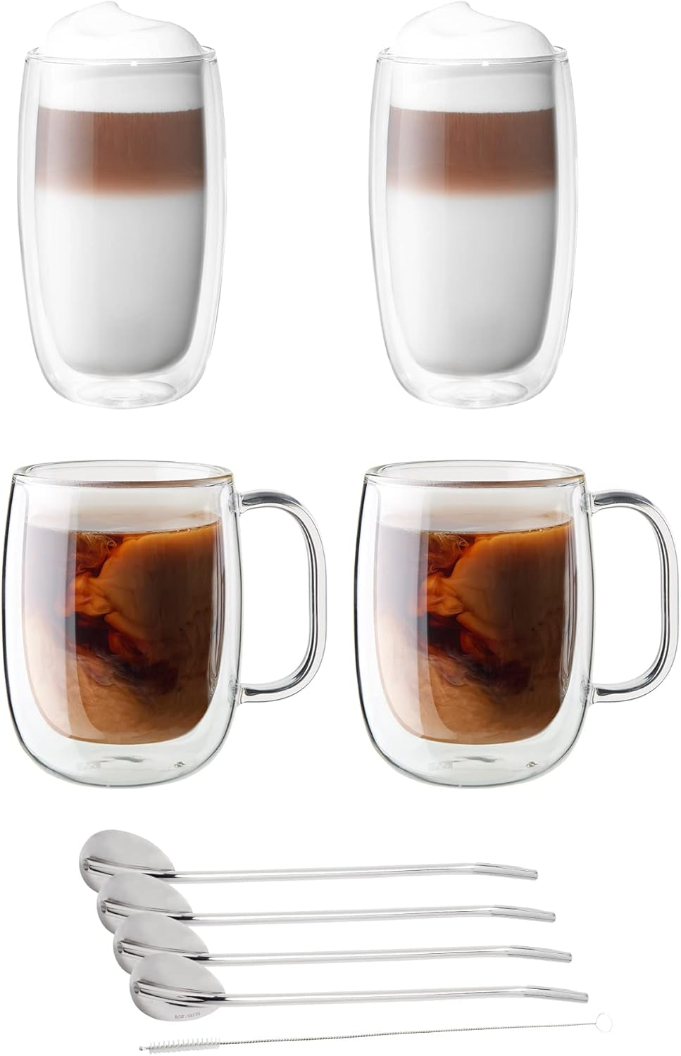 J.A. Henckels Coffee Mug 2 Piece, Clear