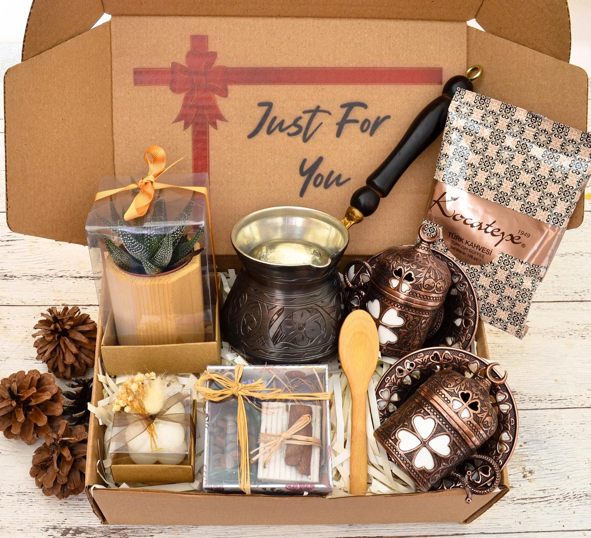 Turkish Coffee Set, Coffee Lover'S Gift Box, Coffee Gifts for Coffee Lovers in Your Life, Coffee Cup Pot Set, Christmas Gift Box.