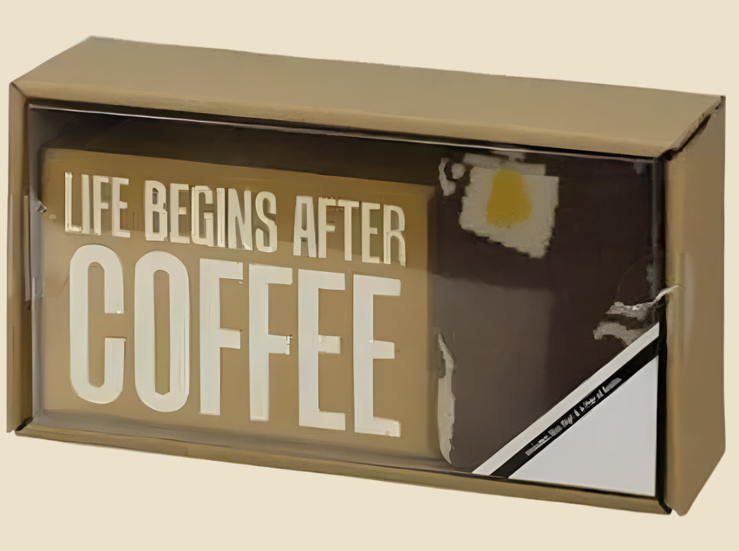 Life Begins after Coffee Gift Set, Socks & Sign