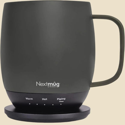Nextmug - Temperature-Controlled, Self-Heating Coffee Mug (Burgundy - 14 Oz.)