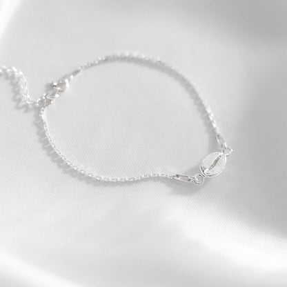 Coffee Bracelet, Sterling Silver Coffee Bean Charm Bracelet, Coffee Lover Gift for Her, Birthday Christmas Gifts for Women