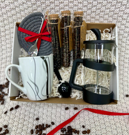 Coffee Gift Basket, Coffee Lovers Gift Box, Coffee Gift Box for Her, Coffee Gift Box for Him, Coffee Gift Samples, Corporate Gifts