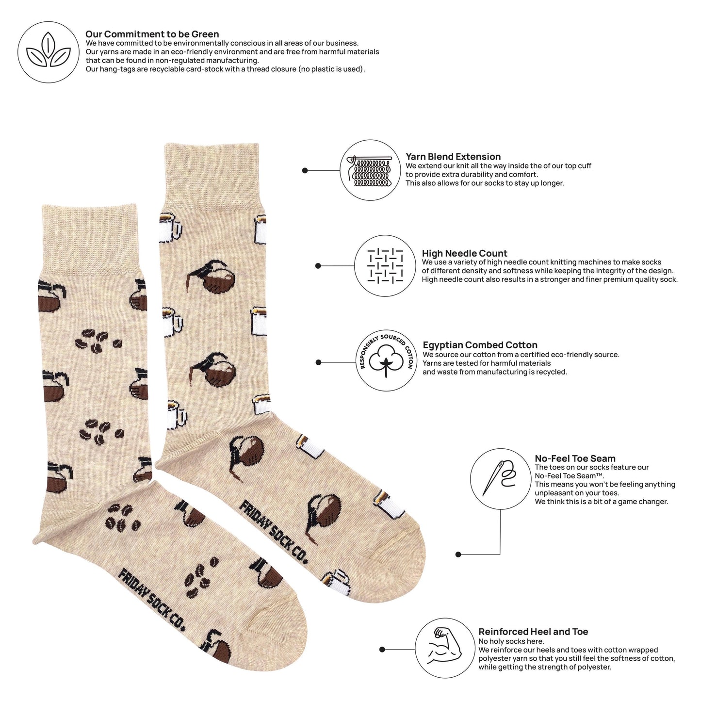 Men'S Vintage Coffee Socks | Friday Sock Co Mismatched Socks | Gift for Him | Boyfriend Christmas Gift | Men'S Sock | Dad Socks | Cool Sock